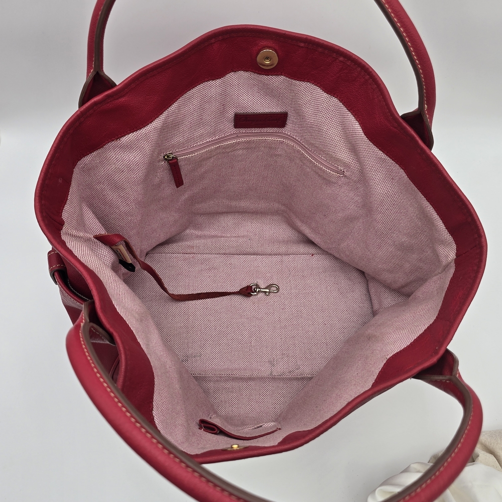 Dooney & Bourke Kristen Red Leather Tote Bag - Picture 16 of 16